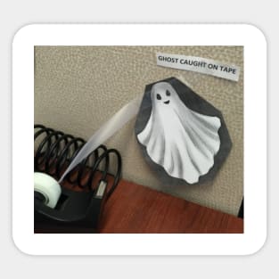 Ghost Caught on Tape Sticker